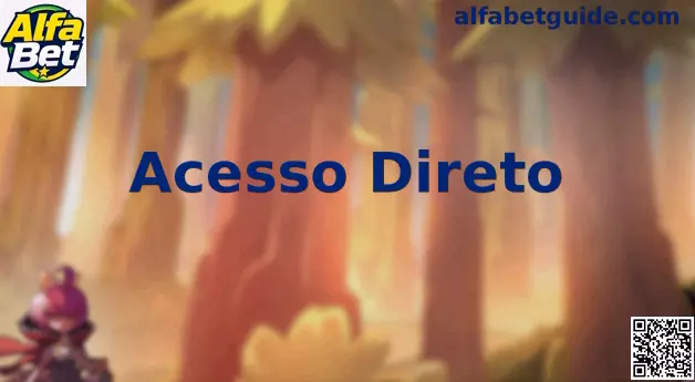 Interface de Acesso Direto seguro na plataforma Alfa Bet