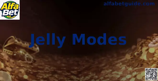 Ilustração temática de Jelly Modes com elementos coloridos e visual gelatinoso